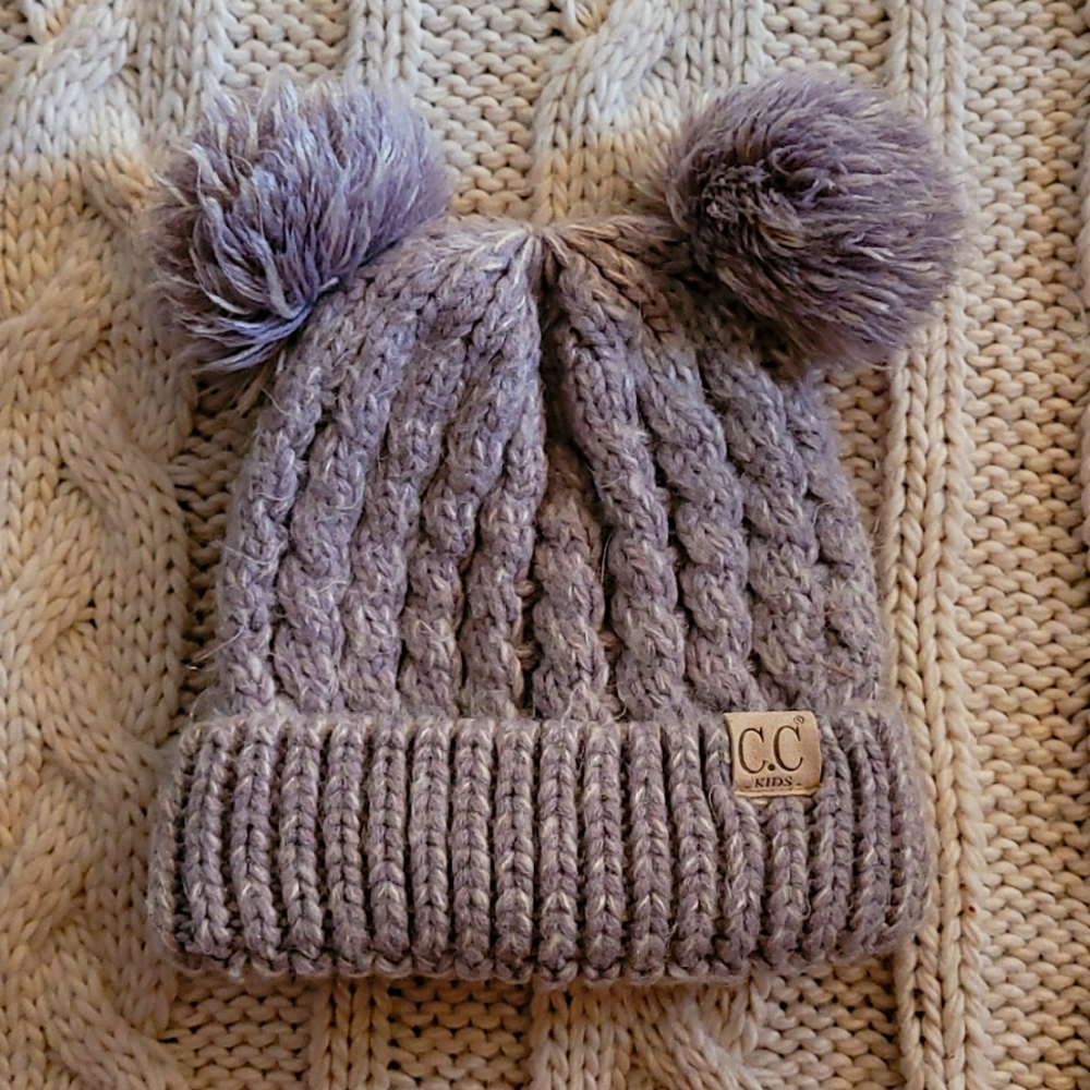 C.C kids beanie in light heather gray